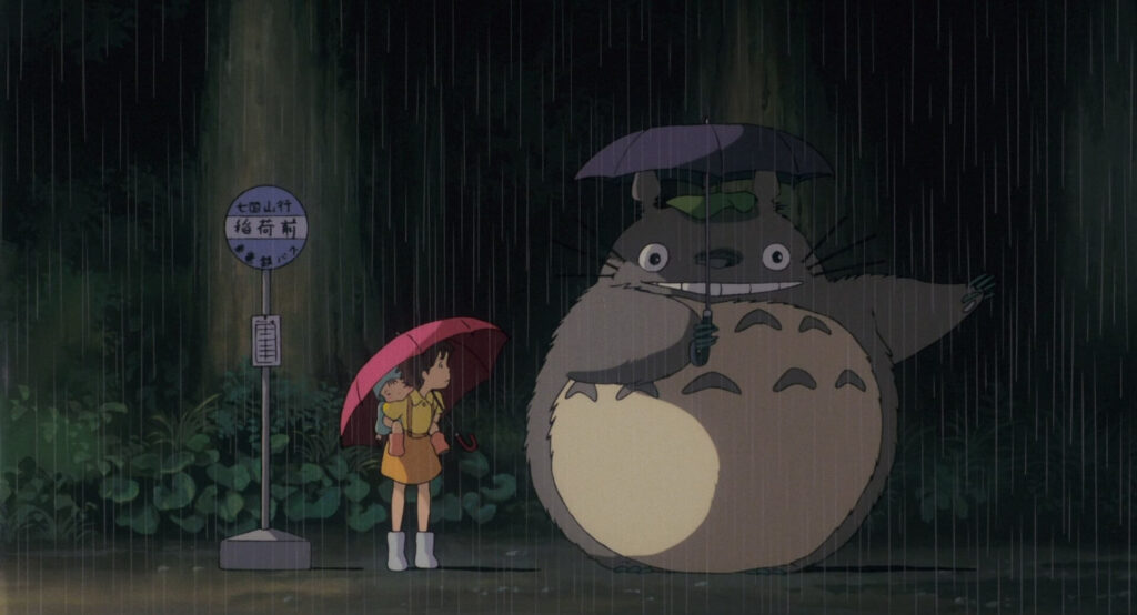 Studio Ghibli Mon voisin Totoro satsuki mei pluie arrêt de bus