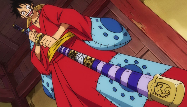 Une image de Luffy avec Nidai Kitetsu - Les épées les plus fortes en une seule pièce