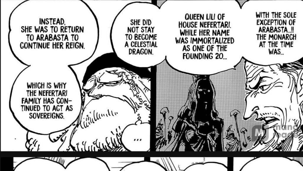 Une image de la reine Lili du manga One Piece