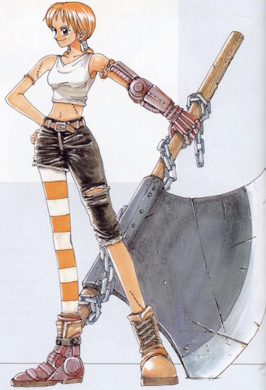 Cyborg Nami dans le manga One Piece
