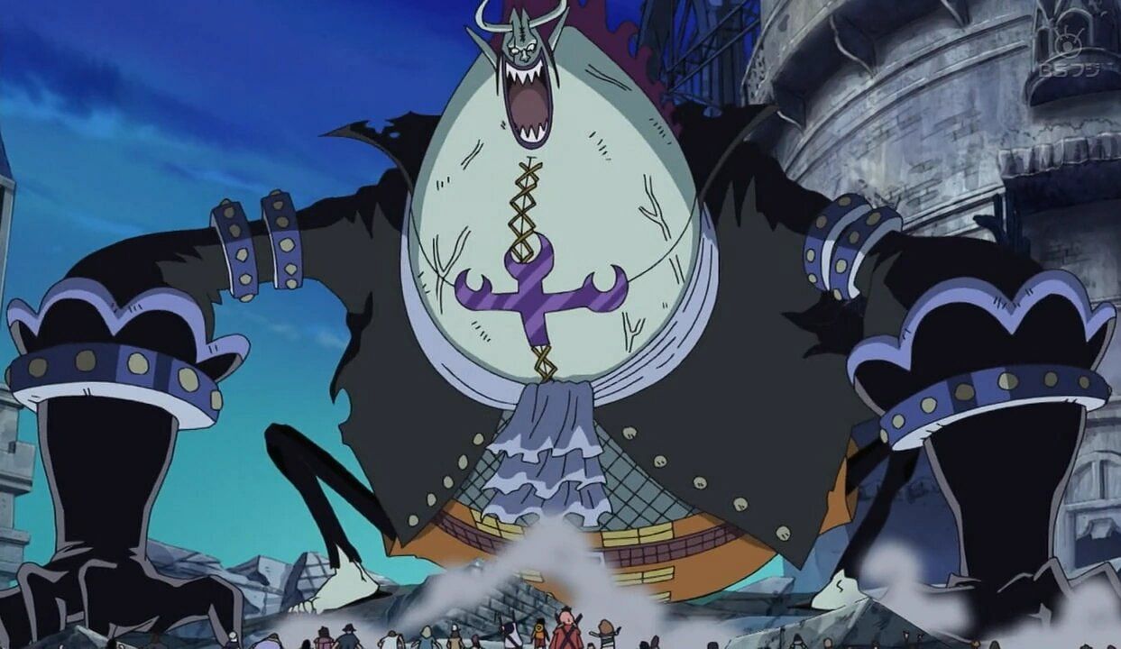 Gecko Moria est également l'un des power-ups One Piece les moins impressionnants (Image via Toei Animation).