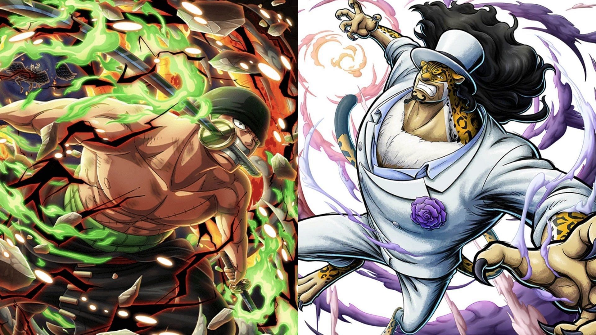 Zoro et Lucci sont tous deux des combattants mortels (Image via Toei Animation, One Piece)