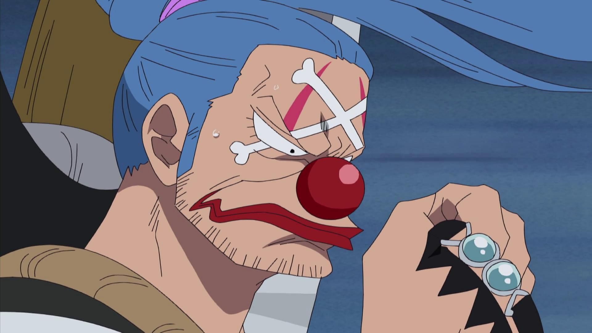 Buggy comme on le voit dans One Piece (Image via Toei Animation, One Piece)