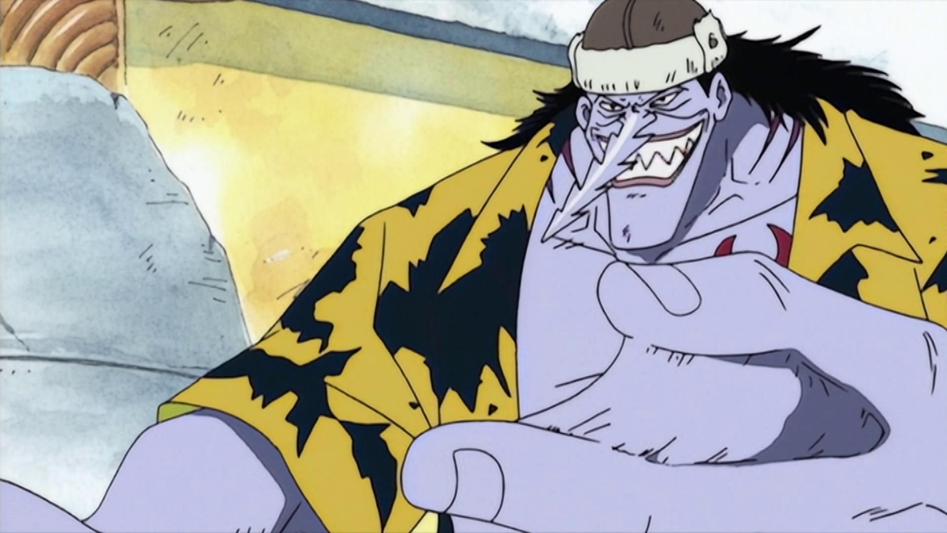 Arlong comme on le voit dans l'anime original (Image via Toei Animation, One Piece)