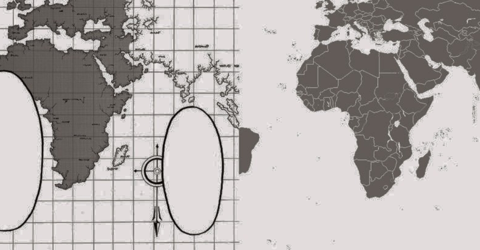 Attaque sur Marley et Paradis de Titan comparée à une carte du monde réel